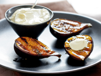 Caramelized Fresh Figs with Sweet Cream Recipe | MyRecipes image