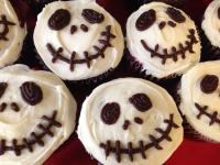 Creepy Halloween Skull Cupcakes Recipe | Allrecipes image