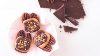 Chocolate-Caramel Pecan Clusters Recipe | Martha Stewart image