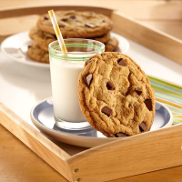 Chewy Jumbo Chocolate Chip Cookies Recipe | Land O’Lakes image