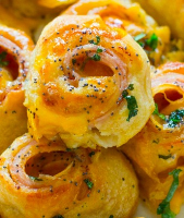 Hot Turkey and Cheese Party Rolls - Recipes - Faxo image