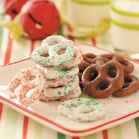 Chocolate-Coated Pretzels Recipe: How to Make It image