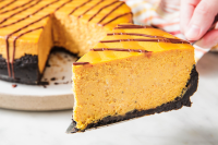 Best Chocolate Pumpkin Cheesecake Recipe - How to Make ... image