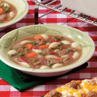 Fast Meatball Vegetable Soup Recipe: How to Make It image