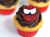 Spiderman Cupcakes Recipe | MyRecipes image