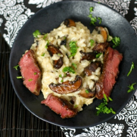 Rib Eye Steak and Mushroom Risotto Recipe by Culinary ... image