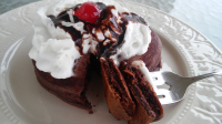 Decadent Chocolate Pancakes Recipe | Allrecipes image