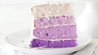 Purple Ombre Layer Cake Recipe - BettyCrocker.com image