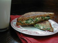 Spinach & Cheese Grilled Sandwich Recipe - Food.com image