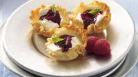 Raspberry-Brie Tarts Recipe - BettyCrocker.com image