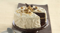 Maple-Walnut Chocolate Cake Recipe - BettyCrocker.com image
