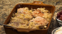 Pork Chops with Apples and Sauerkraut Recipe | Recipes.net image