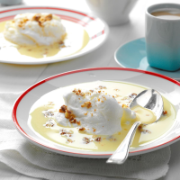 Meringue Snowballs In Custard Recipe: How to Make It image
