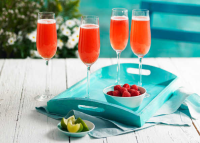 Raspberry and mint fizz cocktail | Sainsbury's Recipes image