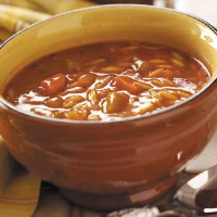 Tomato-Basil Orzo Soup Recipe: How to Make It image