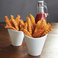 Crinkle-Cut Fries Recipe | MyRecipes image
