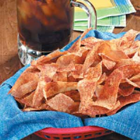 Spicy Ribbon Potato Chips Recipe: How to Make It image