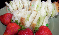 Cucumber and Butter Tea Sandwiches Recipe - Food.com image