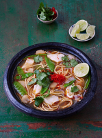 Fish broth & noodles | Fish recipes | Jamie Oliver recipes image