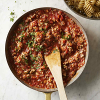 Quick Turkey Meat Sauce Recipe | EatingWell image