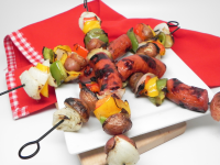 Grilled Turkey Sausage Kabobs | Allrecipes image