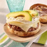 Sausage, Egg & Cheese Breakfast Sandwich Recipe | Land O’Lakes image