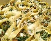 South Your Mouth: Sausage and Spinach Stuffed Shells with ... image