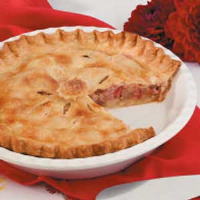 Double-Crust Rhubarb Pie Recipe: How to Make It image