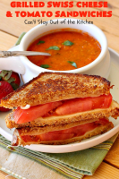 Grilled Swiss Cheese and Tomato Sandwiches – Can't Stay ... image