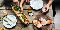 Marmalade Ham, Cheese, and Arugula Sandwich Recipe ... image