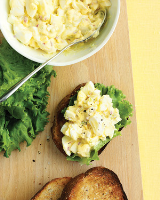Open-Faced Egg Salad Sandwiches Recipe | Martha Stewart image