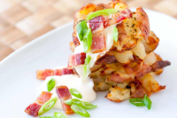 Bacon Roasted Smashed Potatoes Recipe - Inspired Taste image