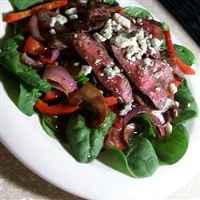 Flat Iron Steak and Spinach Salad Recipe | Allrecipes image