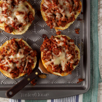 Open-Faced Pizza Burgers Recipe: How to Make It image