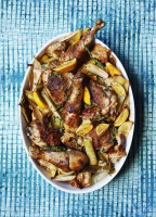 Chicken with Croutons, Leeks, and Lemons Recipe | Real Simple image