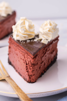 Red Velvet Cheesecake Recipe - My Heavenly Recipes image