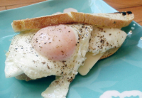 Toasted Sunny-Side up Egg and Cheese Sandwiches Recipe ... image
