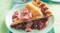 Apple-Blueberry Pie with Strawberry Sauce Recipe ... image