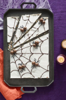 Best Candy Cobwebs Halloween Bark Recipe - How to Make ... image