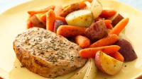 Herb Roasted Pork Chops and Vegetables Recipe ... image