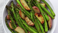 Grilled Asparagus and New Potatoes Recipe - BettyCrocker.com image