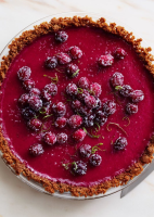 Cranberry-Lime Pie Recipe | Bon Appétit image