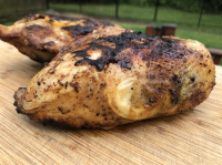 Grilled Bone In Chicken Breasts [Split, Skin On] with ... image