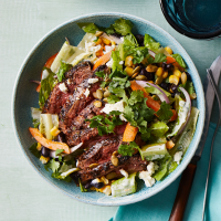 Chili-Rubbed Flank Steak Salad Recipe | EatingWell image