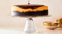 Pumpkin-Chocolate Cheesecake | Martha Stewart image