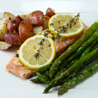 One-Pan Salmon And Veggies Recipe by Tasty image