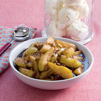 Brown Sugar-Simmered Pears Recipe | MyRecipes image