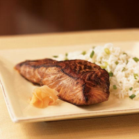 Wasabi Salmon Recipe | MyRecipes image
