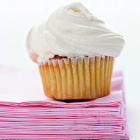 Cupcakes with Vanilla Ice Cream Frosting Recipe | MyRecipes image