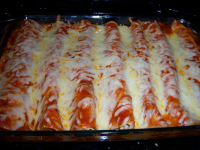 Chicken and Cheese Enchiladas Recipe - Mexican.Food.com image